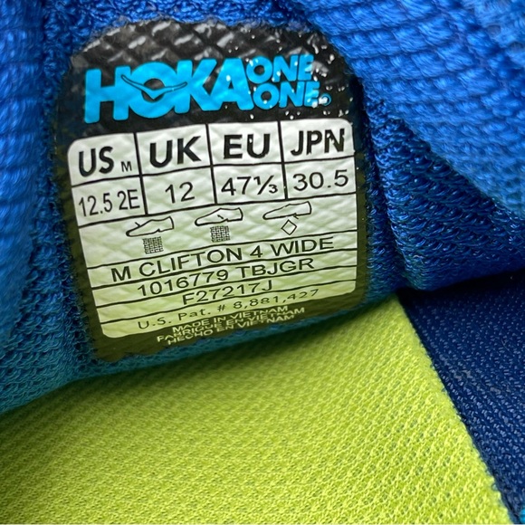 HOKA ONE ONE CLIFTON 4 Running Shoes / Ms-Sz 12.5 - Picture 7 of 11